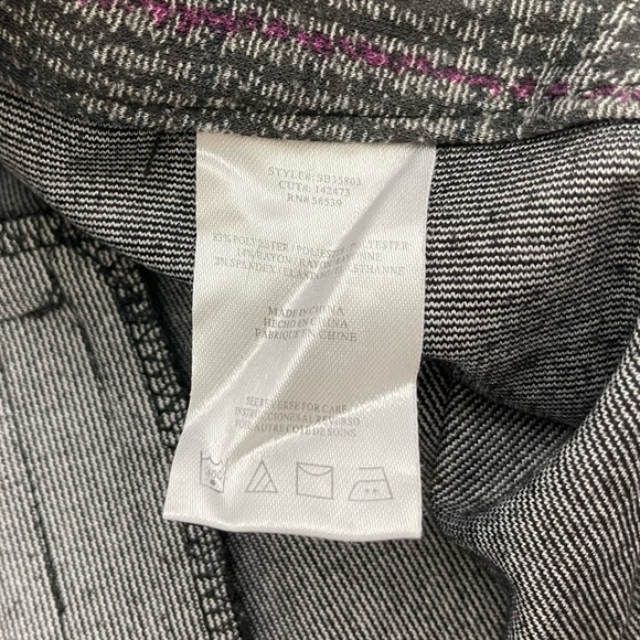 KUT From The Kloth Gray Purple Plaid Pants Size 16 - Picture 6 of 7